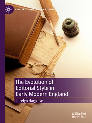 cover image of The Evolution of Editorial Style in Early Modern England